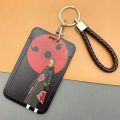 Anime Naruto Key Holders Keychain Akatsuki Kakashi Plastic Card Cover Student Cosplay Accessory Gifts. 