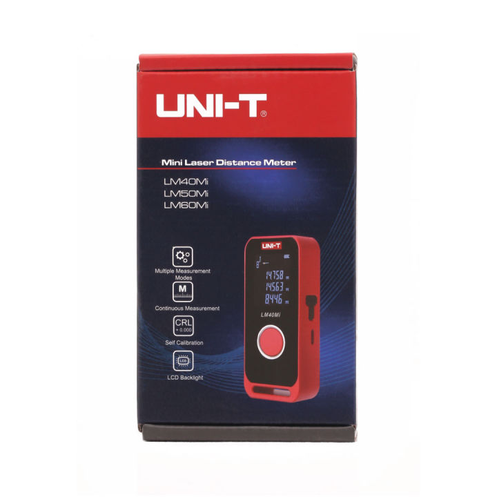 UNI-T LM40mi Mini Laser Distance Meter 40m Distance CLASS II Wall Area/Volume/Circumference Measurement