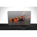 Orange and black Naruto vehicle vector art, Auto, Lamborghini Laptop Skin Vinyl Sticker Decal, 12 13 13.3 14 15 15.4 15.6 inch Laptop Skin Sticker Cover Art Decal Protector Fits All Laptops. 