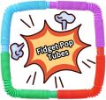 6 Pack Pop Tube Sensory Toys, Stretch Tube For Kids Decompression, Pre-Kindergarten Pop Tube Toys (6 Colors). 