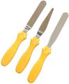 3 Pieces Stainless Steel Cake Scraper Smoother - Professional Fondant Cream Spatula Cake Edge Side Decorating Tools. 