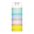 3/4 Layers Feeds Formula Dispenser Twist-Lock Stack able Milk Powder Box Baby Food Storage Container for Toddlers no Powder Leakage. 