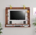 Wall Mount Engineered Wood TV Entertainment Unit/Tv Rack Set to Box Stand with Wall Shelves for Living Room Flowery Wenge Finish (Ideal for up to 32"). 