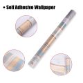 6M Vinyl 3D Mediterranean Wood Grain Paper Self Adhesive Wallpaper Furniture Wall Stickers. 