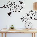 Tree with Birds Corner Wall decoration design with self adhesive sticker sheet magical wall décor printing look for kitchen best decoration ideas not a Wall paper 24 x 18 iinch. 
