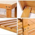 NS - Wooden 2 Layer Shoe Rack. 