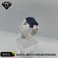 Genuine Blue Neelam Emerald Cut Neelam Ring 925 Sterling Silver – Astrology Approved Neelum Stone, Engagement & Wedding Jewelry for Men & Women, Luxury Design. 