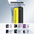 Power Bank 20000mah, Leemoa K20 20000mah powerbank with superfast charging 22.5 compatible with all devices.. 