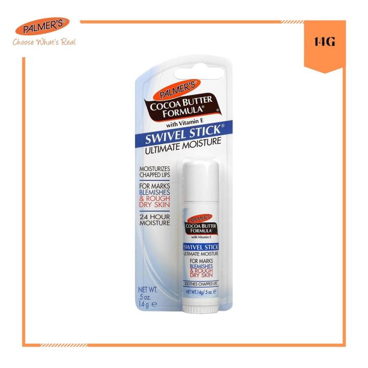 Palmer's Buttar Formula Moisturizing Swivel Stick with Vitamin E, Cocoa 1 Count Lips for face and body 14g