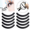 10Pcs Refill Rubber Pads Replacement Eyelash Curler Circle Tool（Black silicone strips in bulk）. 