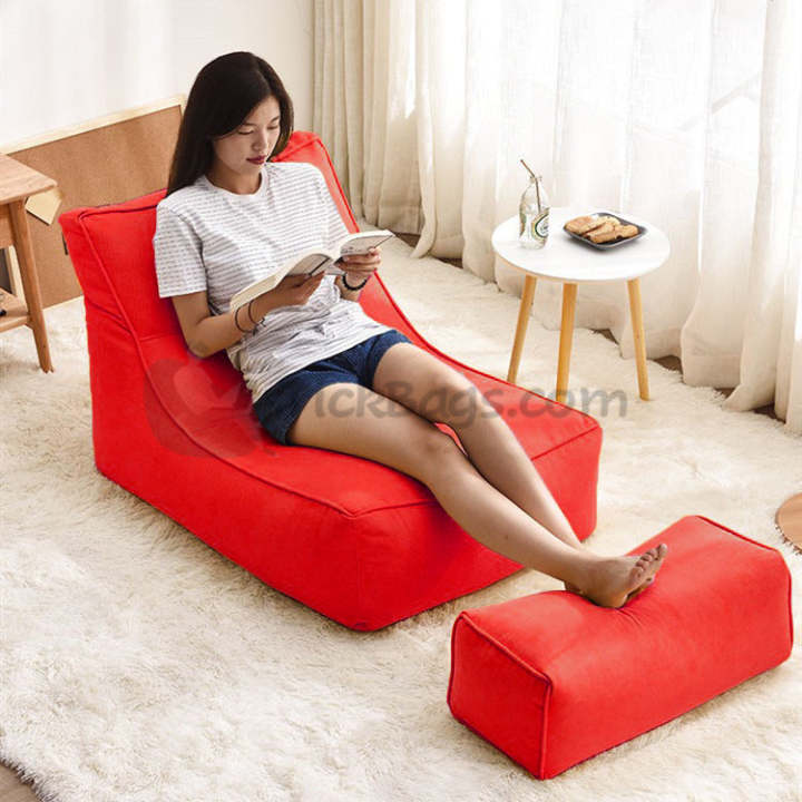 Lounger Bean Bag with Footstool