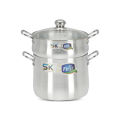 SK 24 cm Metal Finish Couscousera Steamer Pot - Heavy Gauged. 