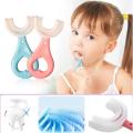 Baby Tooth Brush | Soft Teeth Brush For Kids | Silicone Baby Brush | 360° U Shape Tooth Brush | Teeth Cleaning Brush | Children Teeth Brush Teether | SJR Collections. 