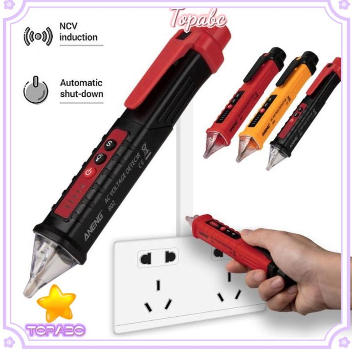 TOP AC/DC Voltage Detector Multi-Functional Non-Contact Wire Measuring 12V-1000V Electric Tester