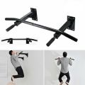 Adjustable Chin Up Bar Wall Mounted Chin Pull Up Bar - Black. 