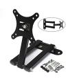 180 Degrees Movable Wall Mount Tv Bracket For 14"-26'' Led Tv - Black. 