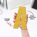 Welcome Home Glitter Banner For Party Decorations, Born Baby & Birthday Banner in Gold, Unique Bunting Banner & more Supplies, 7" INCHES Height each letter. 