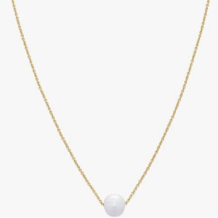 Gold or Sterling Silver Freshwater Pearl Pendant Necklace