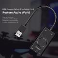【AiBaby Store】(New) SC2 external USB sound card stereo mic speaker headset audio jack 3.5mm cable adapter with mute switch volume adjustment. 