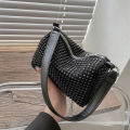 Fashion Small Crossbody Shoulder Bags for Women Shine Rhinestone Leather Messenger Bag Female Phone Purse Handbag. 