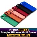 Infinix Hot 11 Back Cover Multicolour Soft Plain Case For Infinix Hot 11. 