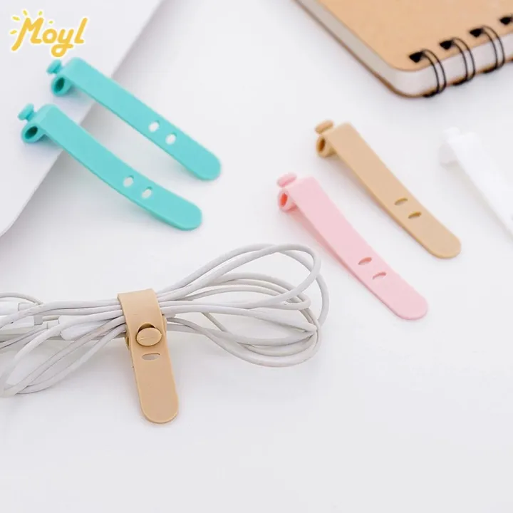 【Ready Stock】 4 Pcs Headphone Cable Data Cable Silicone Strap USB Cable ...