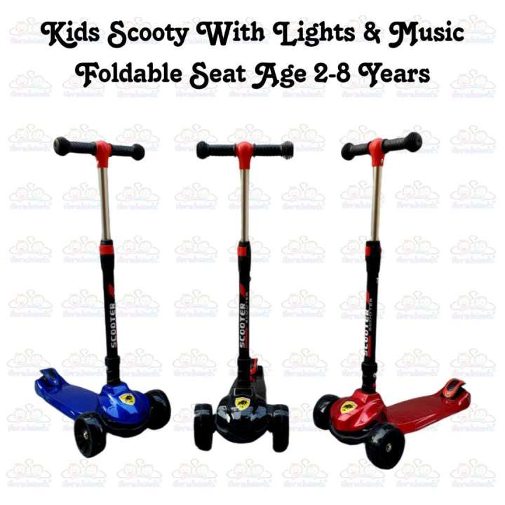 Kids%20Boy%20Girl%20Foldable%20Scooter%20Scooty%20With%20Wheels%20Lights%20and%20Music%20Imported%20-%20Image%202