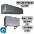 AC Cover 1 Ton DC INVERTER for Indoor & Outdoor Unit 1 Ton Grey parachute waterproof. 