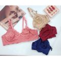 Pack Of 2 Non-Padded & Non-Wired Full Cover Full Net Transparent Bra A486. 