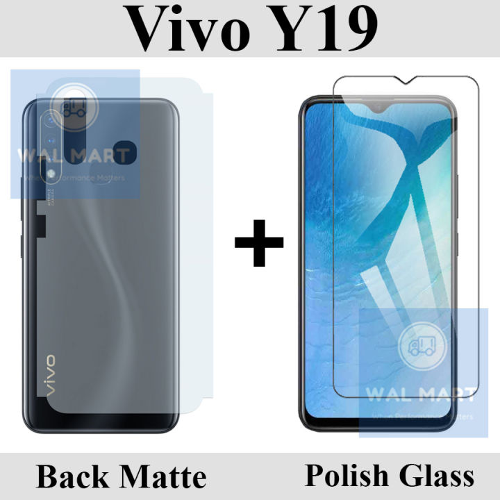 Vivo%20Y19%20Glass%20Protector%20Clear%202.5D%20Polish%20Glass%20+%20Matte%20Back%20Protector%20Carbon%20Soft%20Skin%20Sheet%20For%20Vivo%20Y19%20-%20Image%204