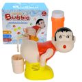 New Children Electric Bubble Machine Toy Funny-looking Boy Fart Bubble Blower With Muic And Light Kid Gift. 