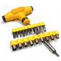 24 in 1 Professional Tools - T Shape Screwdriver Set JL-1080 Batch Head Ratchet Pawl Socket Spanner Hand Tools | 24pcs Multifunction repair opening tool kit. 