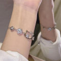 Hello Kitty Bracelet Kawaii Sanrio Diamond Cute Jewelry Anime Peripheral Necklace For Friend Girlfriend Birthday Jewelry Gift Qoddess. 
