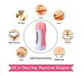 Wax Deal Depilatory Refill Machine With Roller Wax And Depilatory Wax Paper Universal Electric Wax Heater For Roller Wax Handy And Safe With Side Window for Wax Control Perfect And Sure Hair Removal Professional Use. 