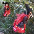 HomeInn Witch Figurine Scary Facial Expressions Indoor Outdoor Hanging Wicked Witch Decoration Toys. 