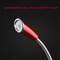 Flexible Stand Mini Studio Speech Microphone 3.5mm Gooseneck Mic with cable for Computer Notebook PC Desktop Professional Recording Microphone. 