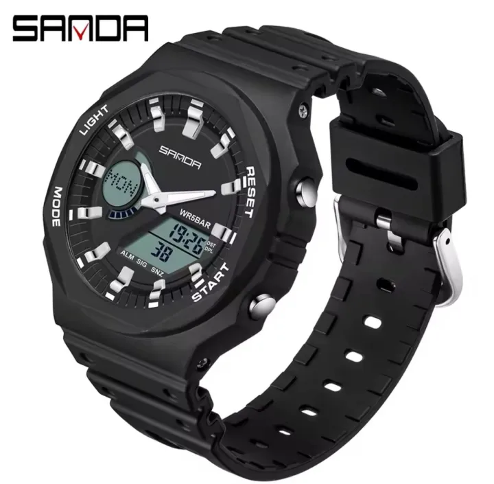 MEN'S%20Dual%20Time%20Wrist%20Sports%20Watch%20Sanda%206016%20Waterproof%20WorldTime%20Model%20-%20Image%207