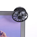 Clip-on Solar Powered Fan Sun Energy Panel Cooling Fan Portable Summer Air Cooler for Traveling Fishing Climbing. 