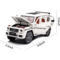 1:24 Exquisite Model Mercedes Benz G63 AMG Zinc Alloy Pull Back Car With Dynamic Music And Light. 