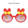 Fashion photography glasses Rabbit ears sunglasses Stylish INS eyeglasses New Bow sunglasses Korean style Cute Kids sunglasses for Outdoor activities Summer vacation Beachwear Fashion show Photo. 