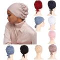 Adjustable Satin Lined Turban Cap Elastic Bottoming Cap Under Scarf Silk Underscarf Cap Hijab. 