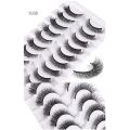 10 Pairs Wispy Natural Fake Eyelashes Manga Lashes Short Lashes Cat Eye Look False Eyelashes. 