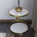 Nordic Luxury Side Table - Round Corner Coffee Bedroom Bedside, Serving Table, Accent Table, Nesting Table, and End Table. 