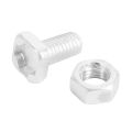 100 Packs Greenhouse Nuts and Bolts Square Head Bolts Nuts Greenhouse Repair Kit Parts Replacement Garden Supplies. 
