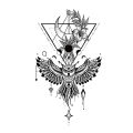 JM Temporary Small Fresh Black Tattoo Stickers Waterproof Long Lasting Tattoo Stickers Arm Leg Chest Body Art Tattoo. 