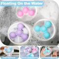 Flower Shape Washing Machine Cleaning Lint Hair Filter Remove Tool Mesh Bag - Multi. 