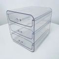 3 Plastic Vanity, Compact Slim Storage Organization Drawers Set for Cosmetics, Dental Supplies, Hair Care, Bathroom, Dorm, Desk, Countertop, Office,. 