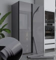 Refrigerator full stickers waterproof oil-proof decorative stickers freezer air conditioner fridge refurbishment color change pvc film (grey). 
