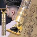 Vintage T9 Hair Trimmer for Men - Professional USB Rechargeable Cordless Hair Clipper & Shaver. 