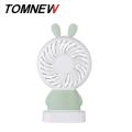 Portable Mini Handheld Fan Colorful LED Light Fan Electric Desk Table Fan Lovely Bear Cooler USB Rechargeable. 
